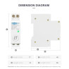 Ewelink Wifi 1 Phase ON-OFF Switch Breaker 50A 220VAC DIN Rail